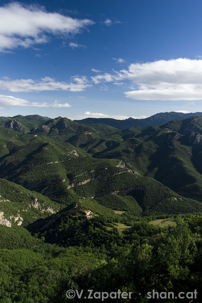 Paisatge típic de l'Alta Garrotxa.